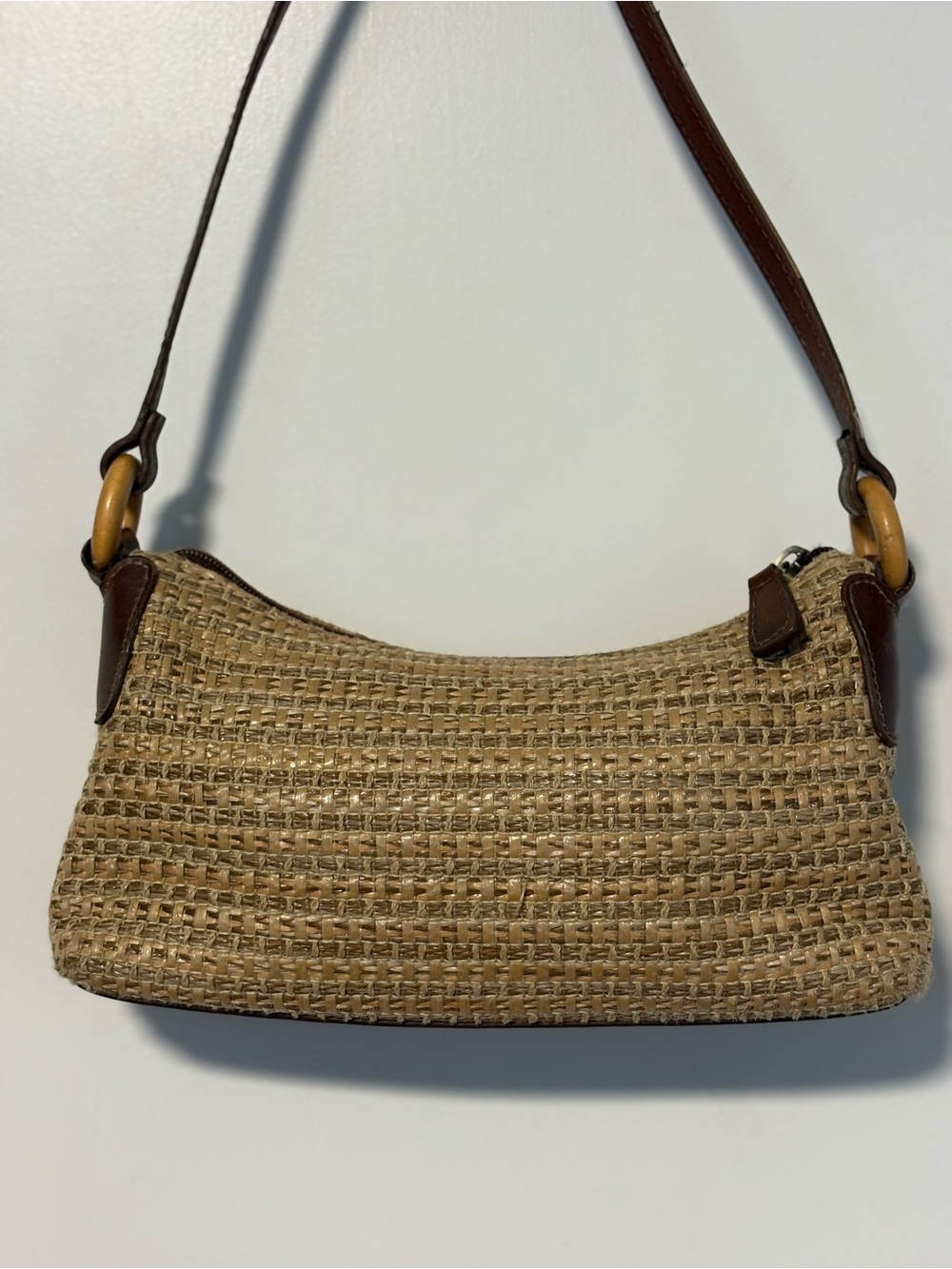 Relic Shoulder Bag with Brown Trim
